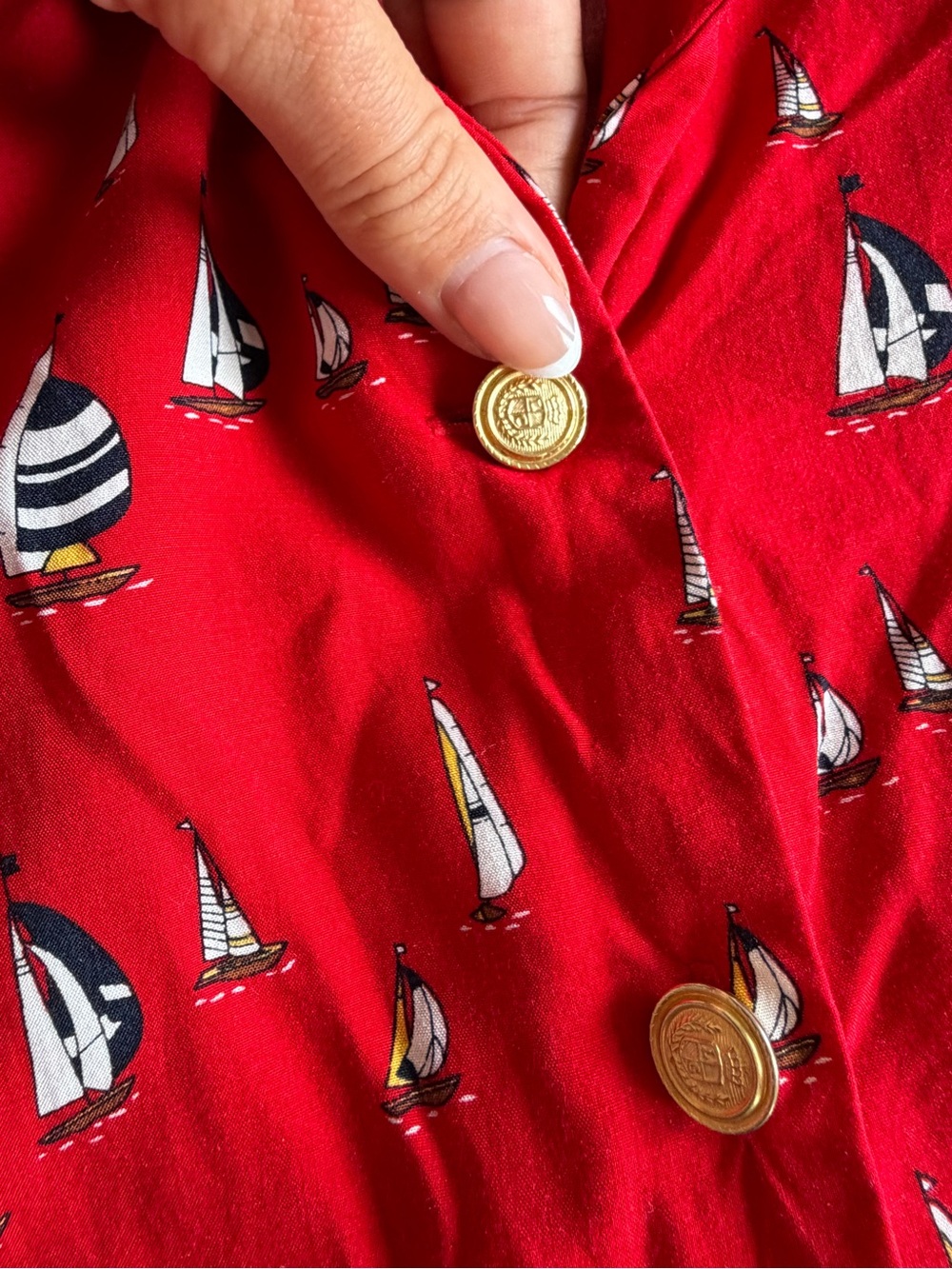 Vintage Liz Claiborne Nautical Top - Picture 7 of 13